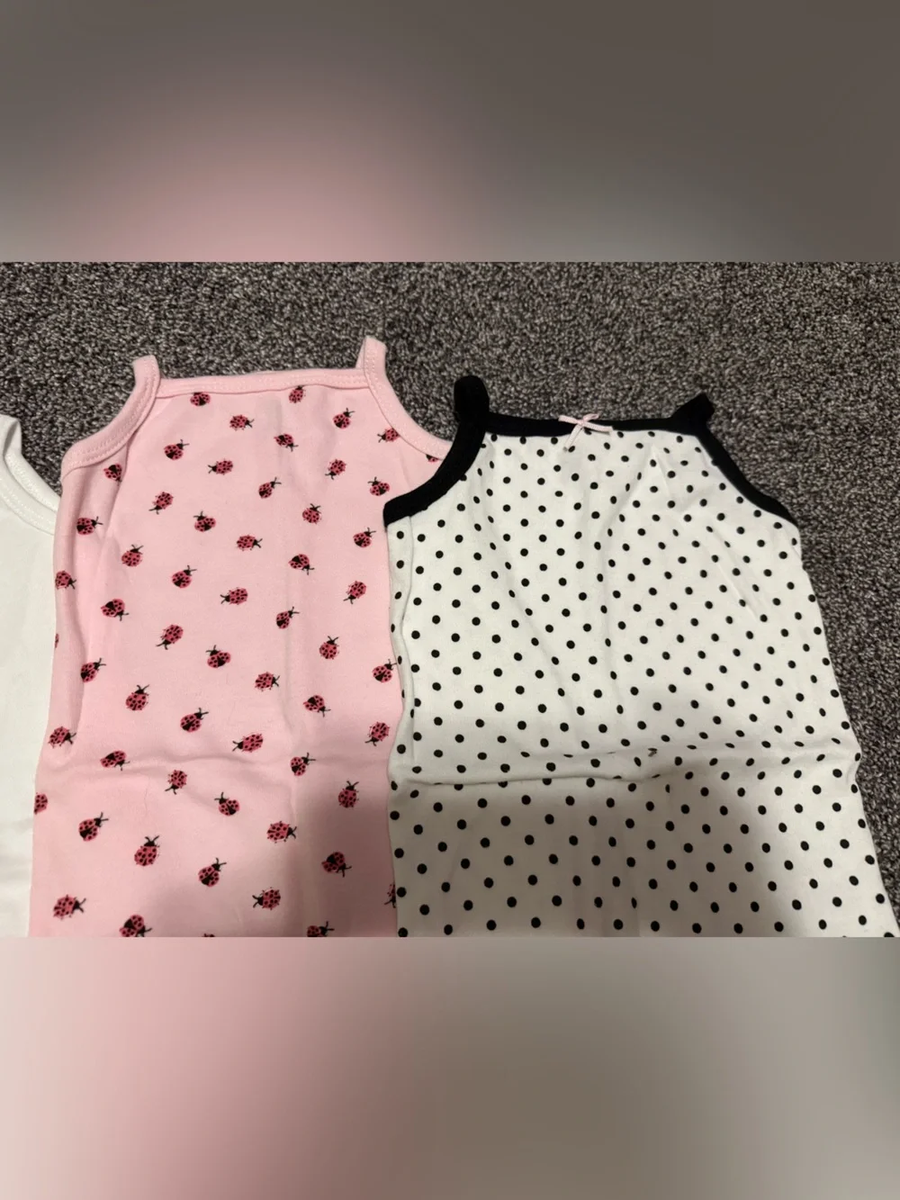 HB 9-12 month baby girls onesies lady bug